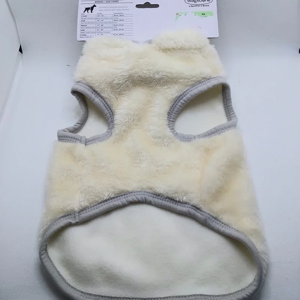 Cute Adorable Funny Fuzzy Bear Dog Pet Costume Hooded Fleece Sweater